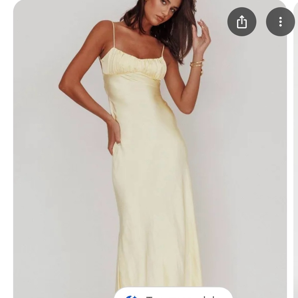 Selfie Leslie Yellow Backless Dress - Picture 3 of 4